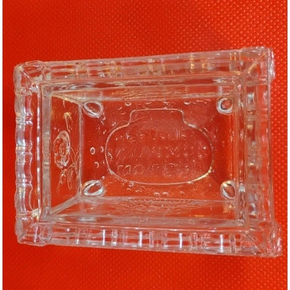 Antique New England NE Glass Company Boston Lacy Salt Dip Cellar 1820-1850s Flaw